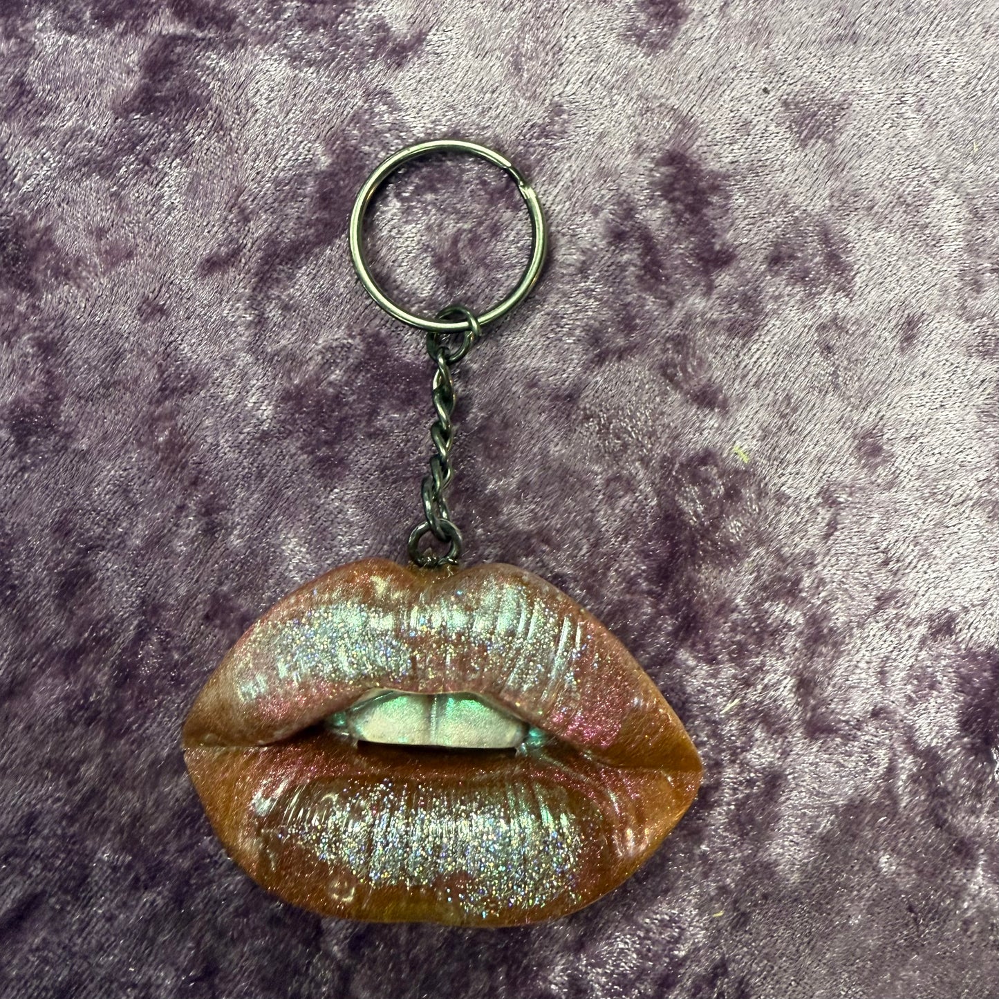 Resin Lip Keychain