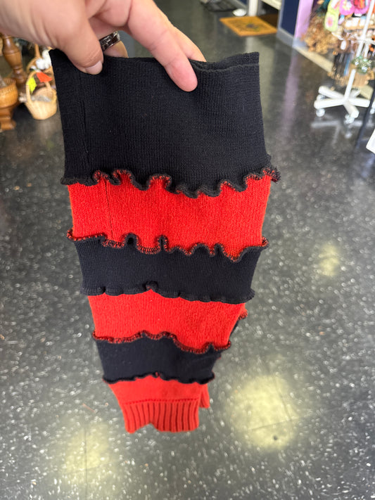 Black and Orange Arm Warmers