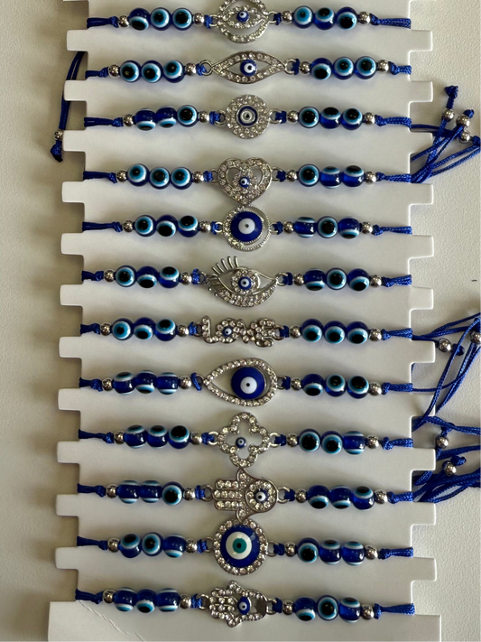 Jeweled Evil Eye Bracelet