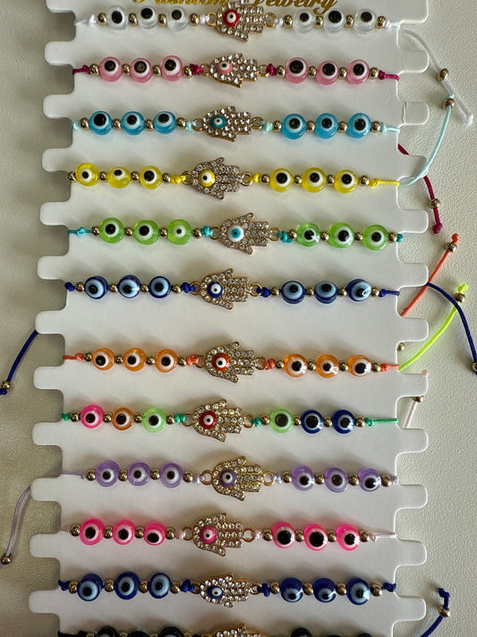 Hamsa Hand Evil Eye Bracelet
