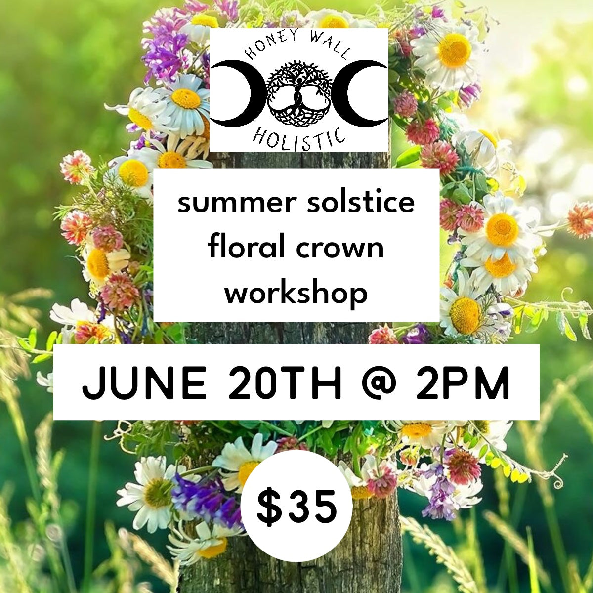 Summer Solstice Floral Crown Workshop