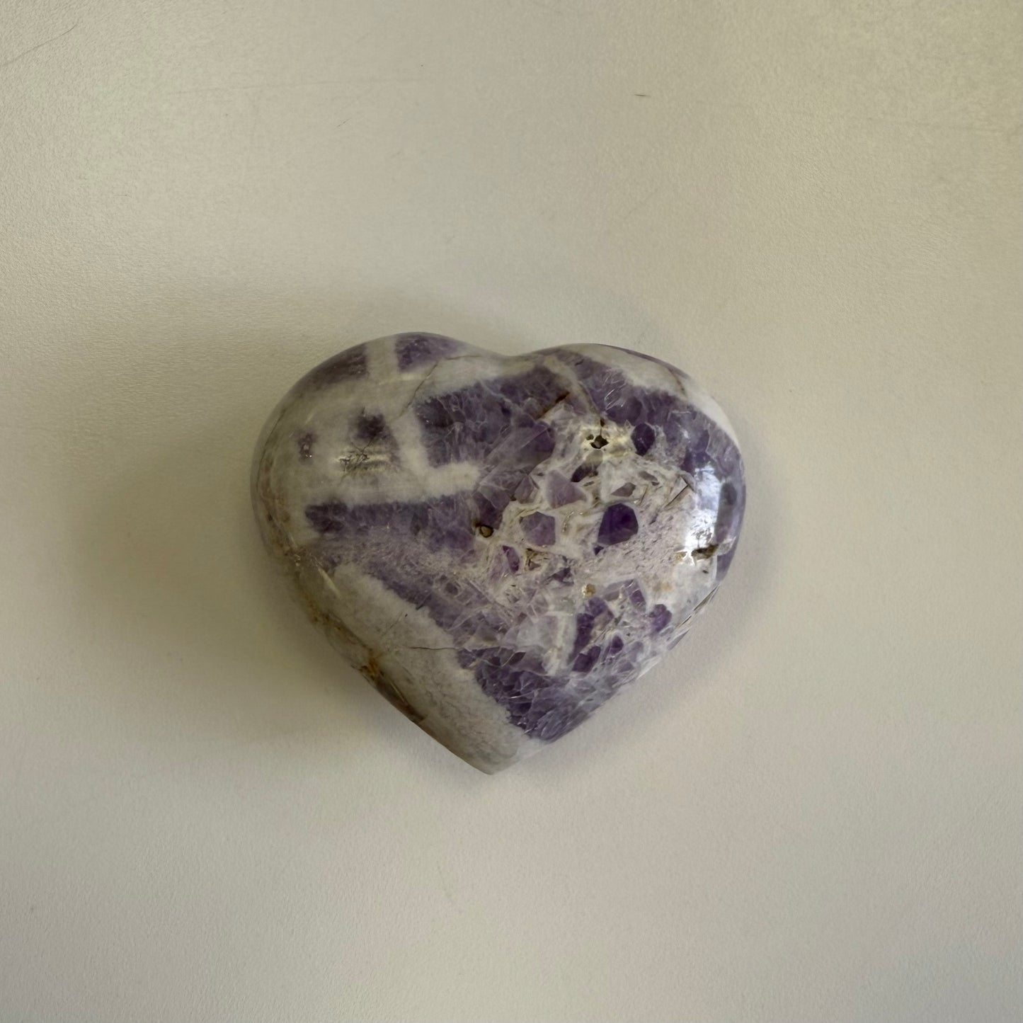 Chevron Amethyst Heart