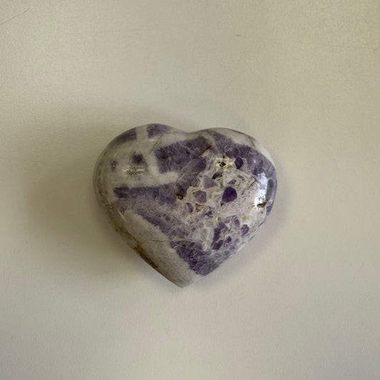 Chevron Amethyst Heart