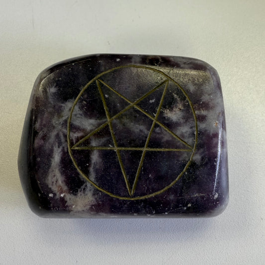 Lepidolite Pentacle Freeform