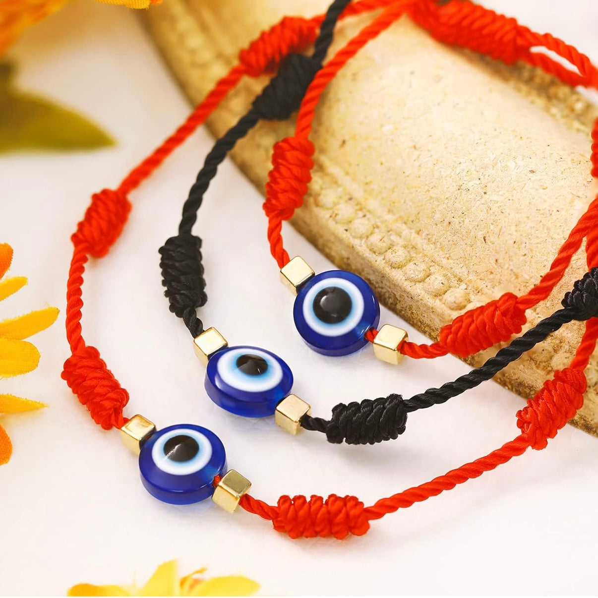 Seven Knot Evil Eye Bracelet