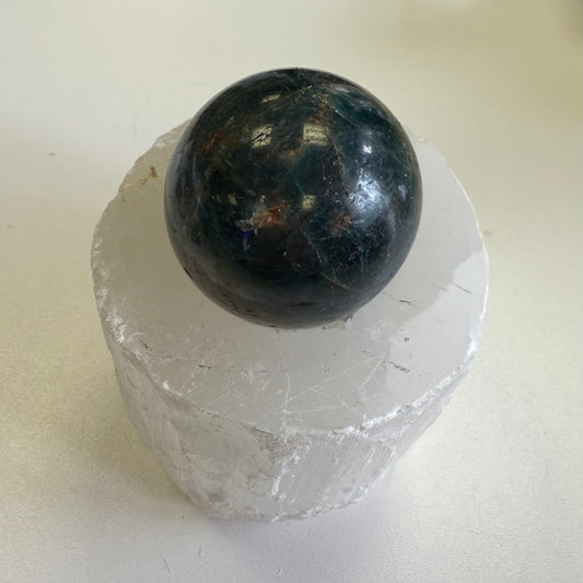 Blue Apatite Sphere