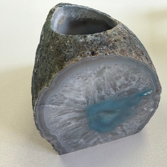 Agate Candle Holder