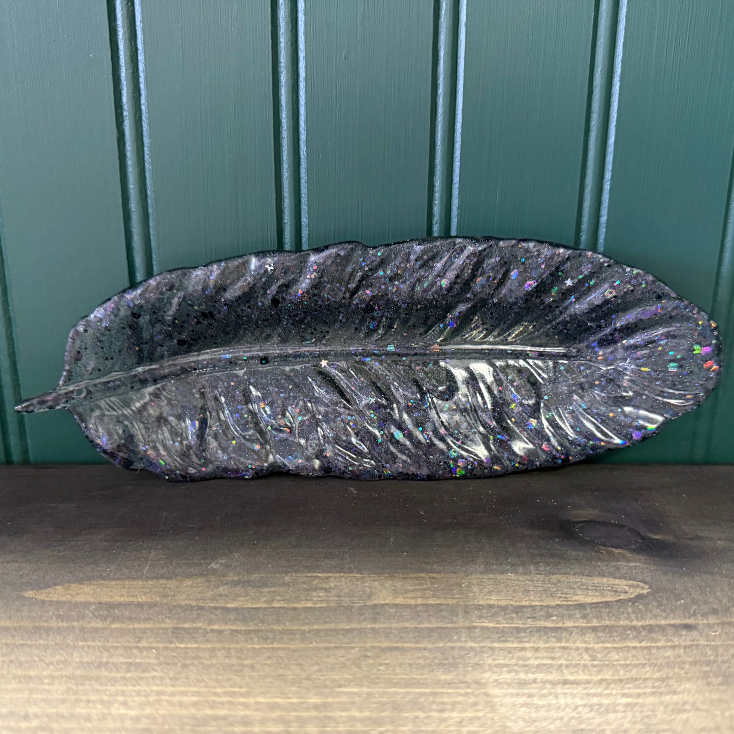 Resin Feather Incense Holder/Dish