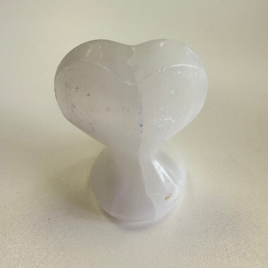 Standing Selenite Heart