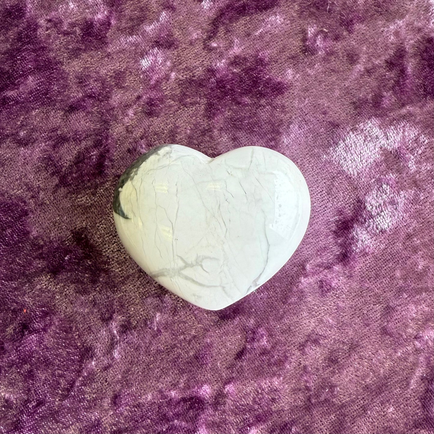 Howlite Heart