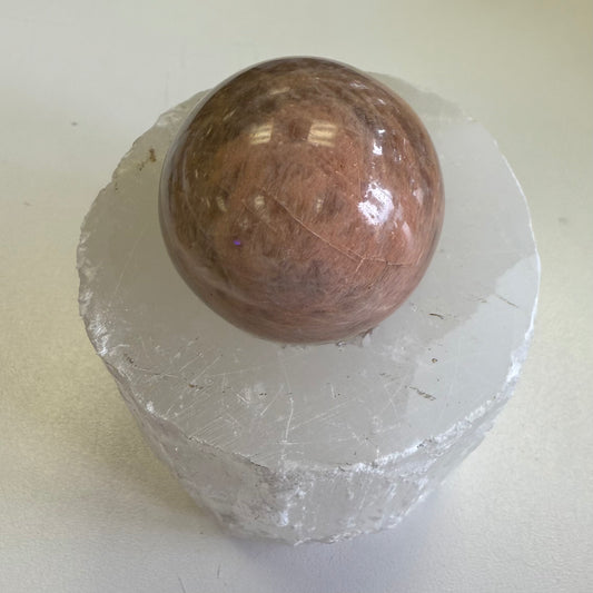 Peach Moonstone Sphere
