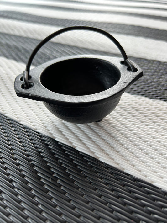 Cast Iron Cauldron Incense Burner/Smudge Pot