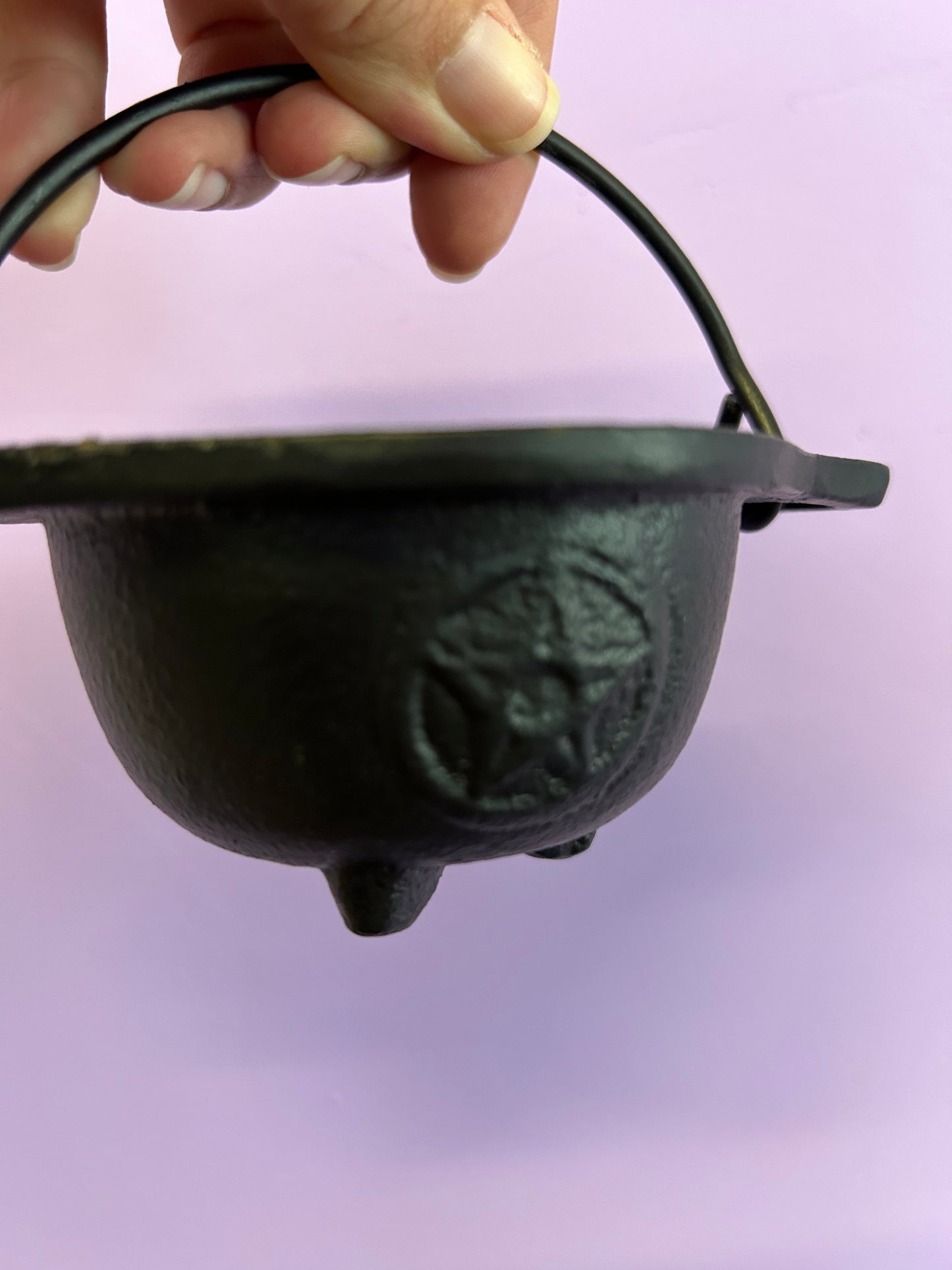 Pentagram Cast Iron Cauldron