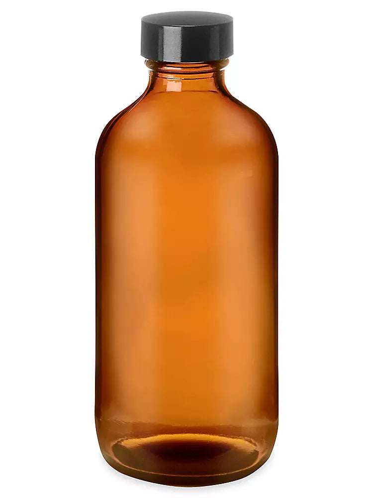 8 oz Amber Glass Bottle
