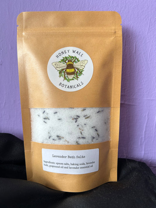 Lavender Bath Salt Pouch