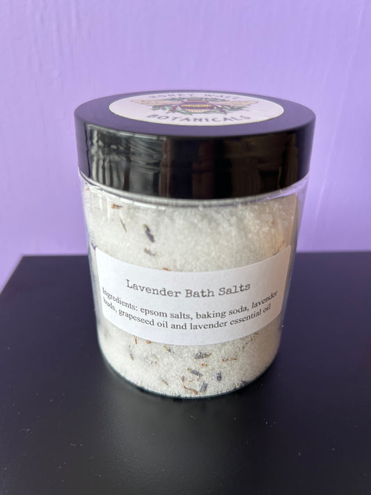 Lavender Bath Salt Jar