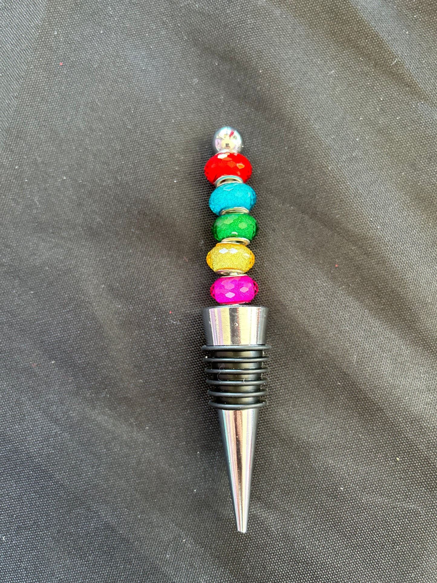 Beaded Wine Bottle Stopper