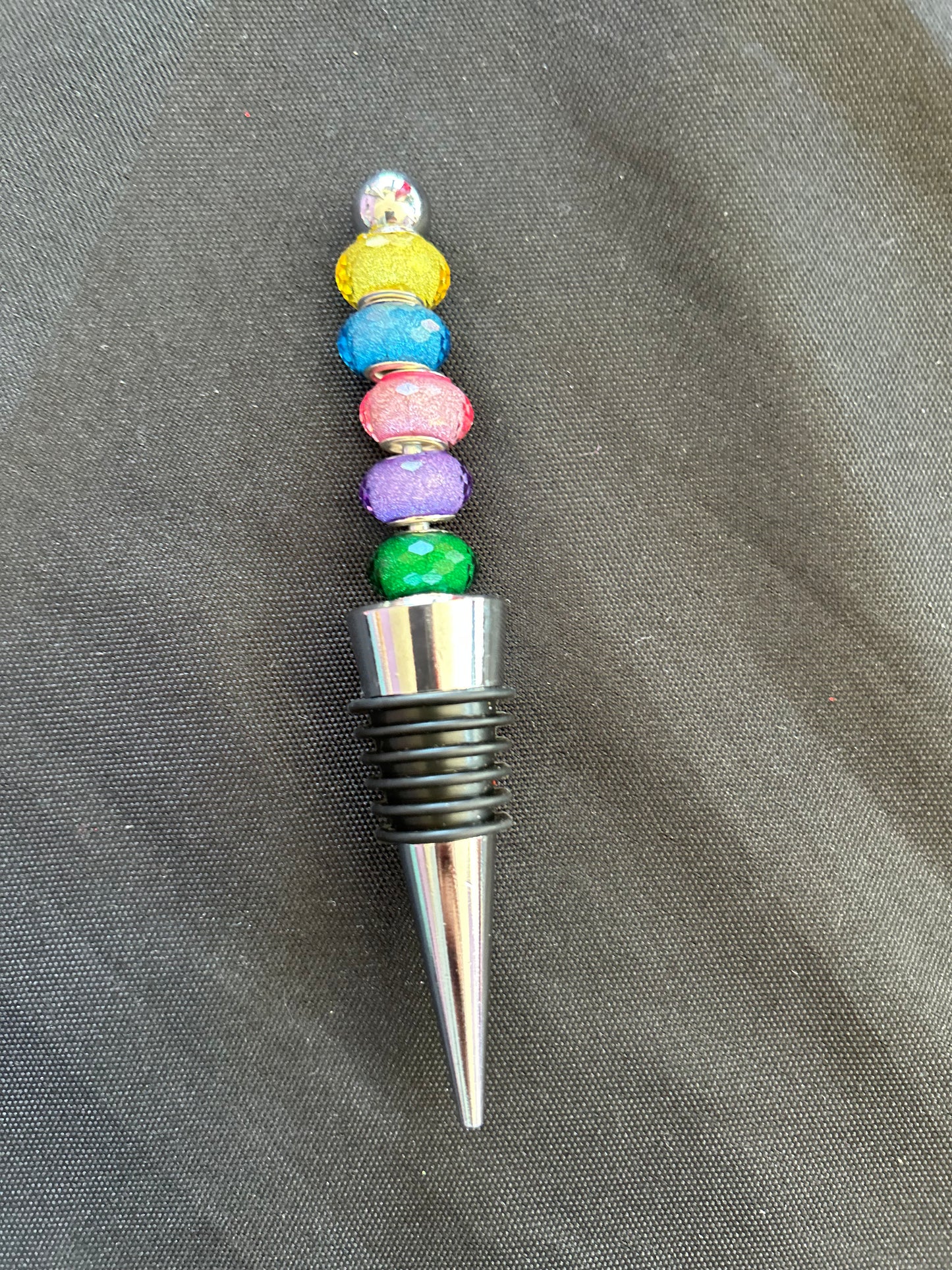 Beaded Wine Bottle Stopper
