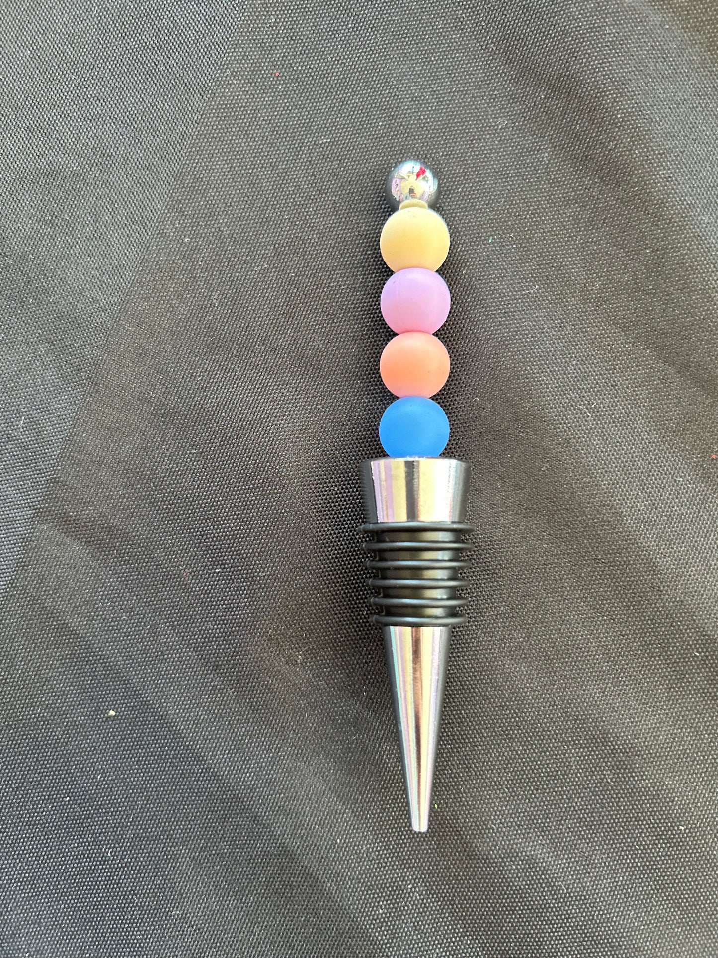 Beaded Wine Bottle Stopper