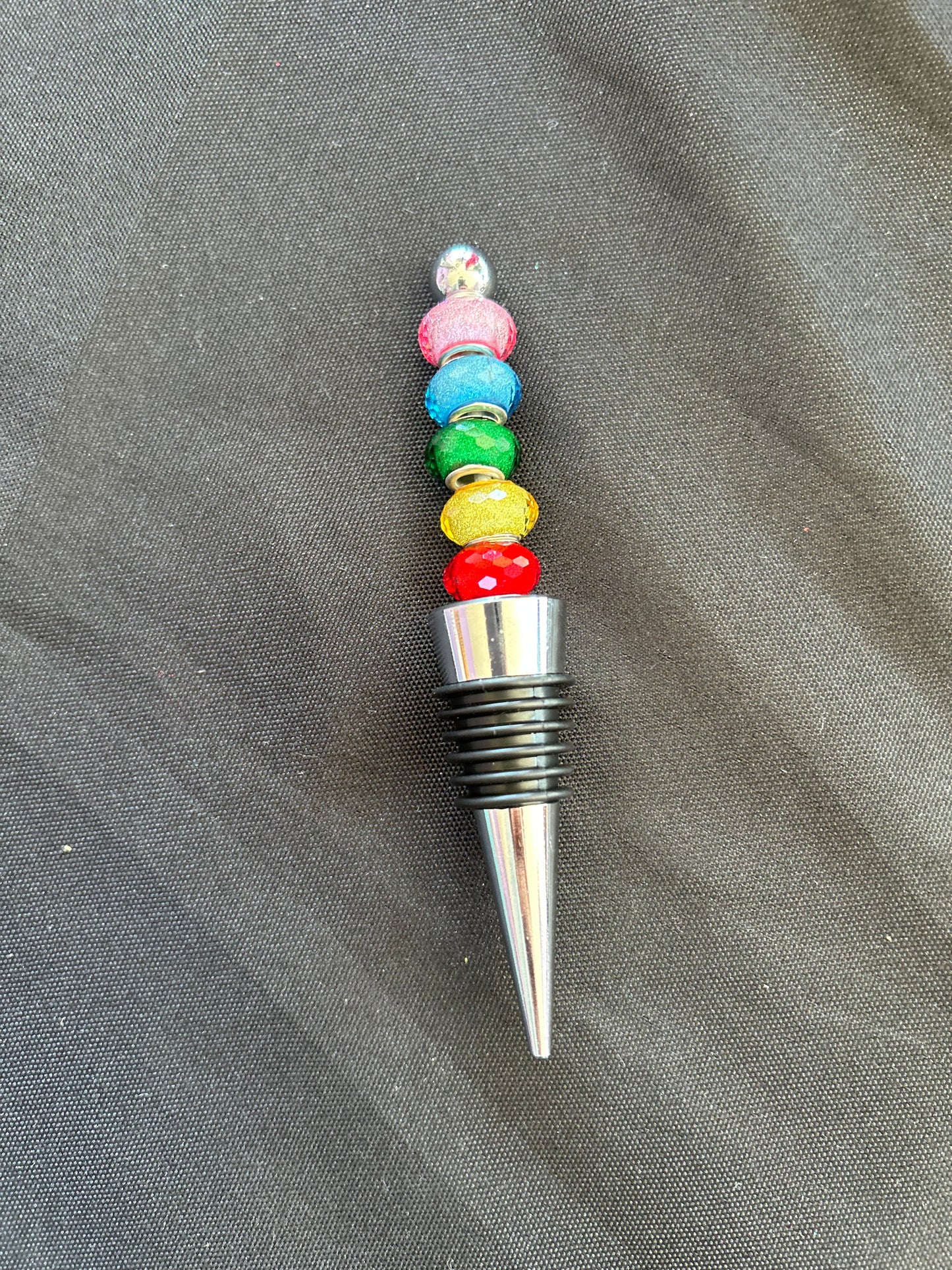 Beaded Wine Bottle Stopper