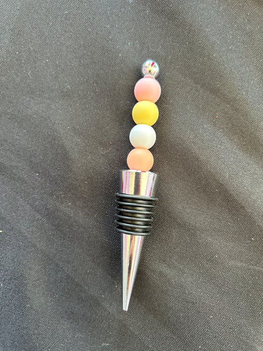 Beaded Wine Bottle Stopper