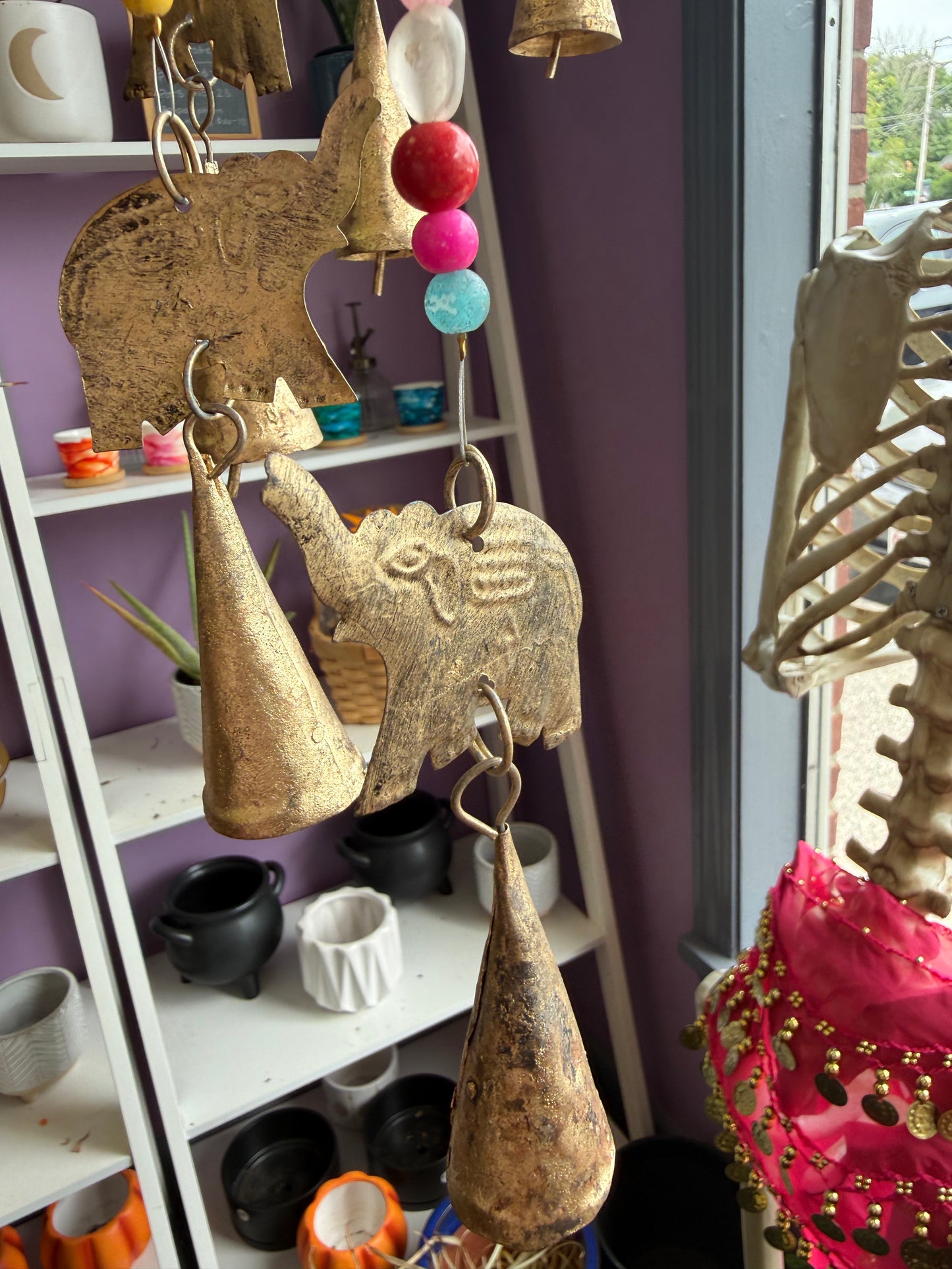 Beaded Elephant Wind Chimes