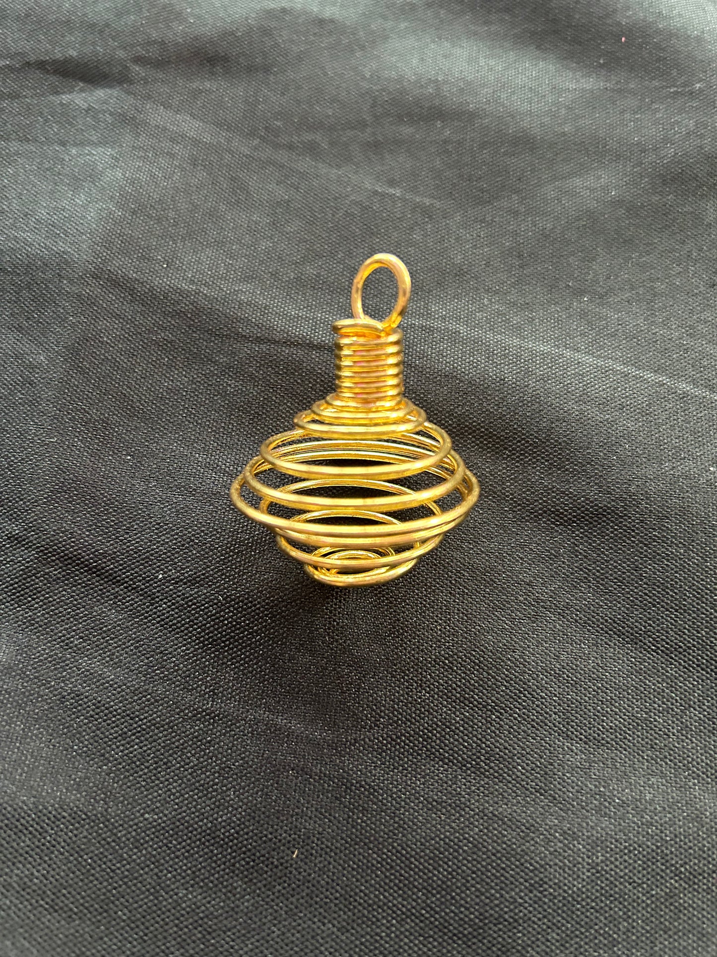 Tumbled Stone Cage Pendant