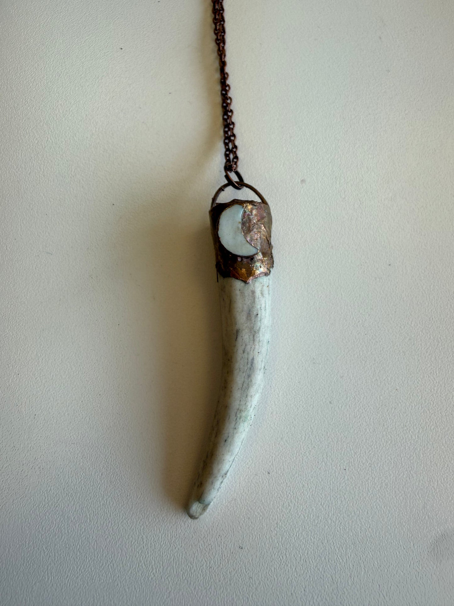 Antler and Crystal Necklace