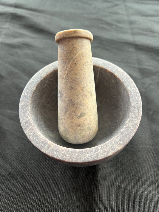 Brown Mortar and Pestle