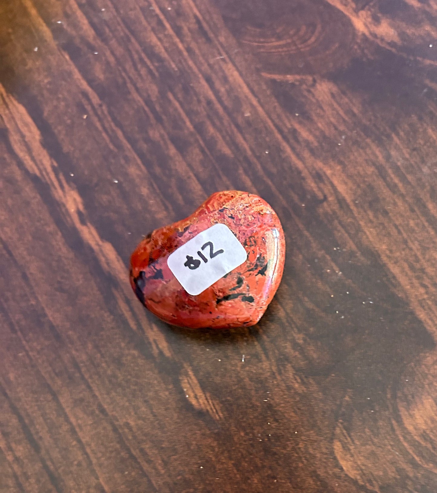 Druzy Red Jasper Heart