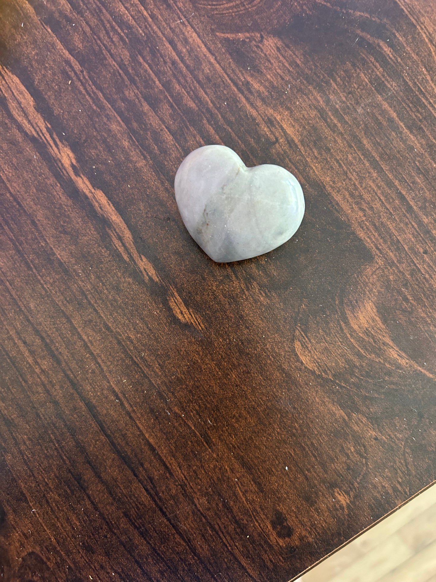 White Jasper Heart