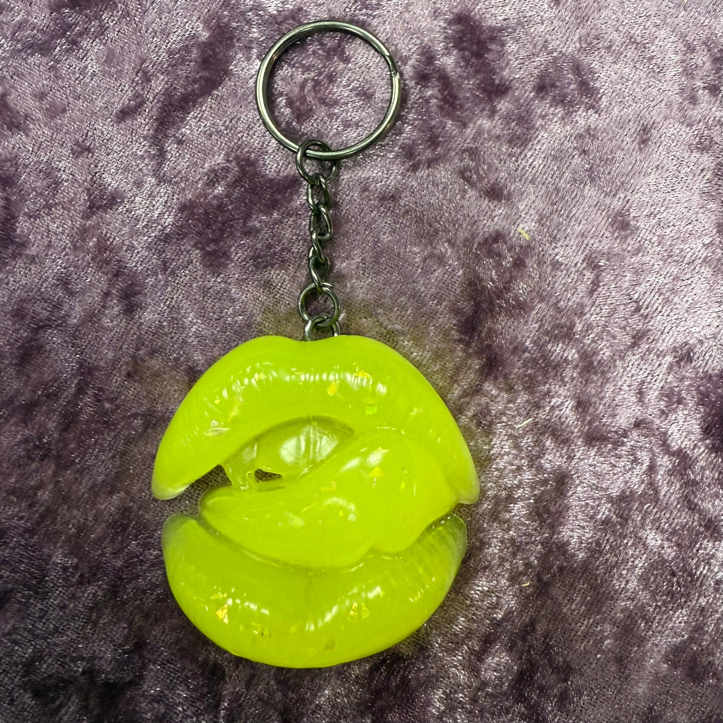 Resin Lip Keychain