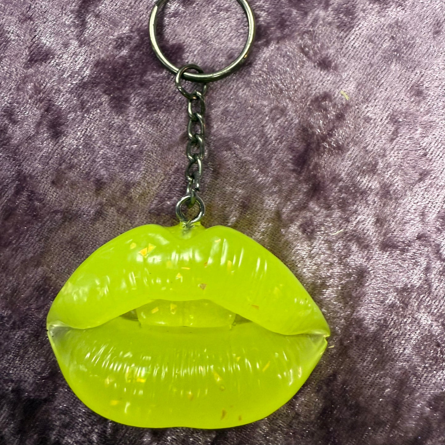 Resin Lip Keychain