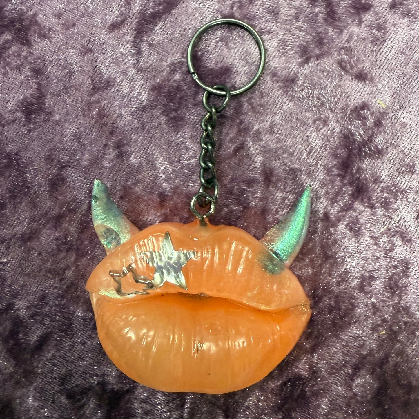 Resin Lip Keychain