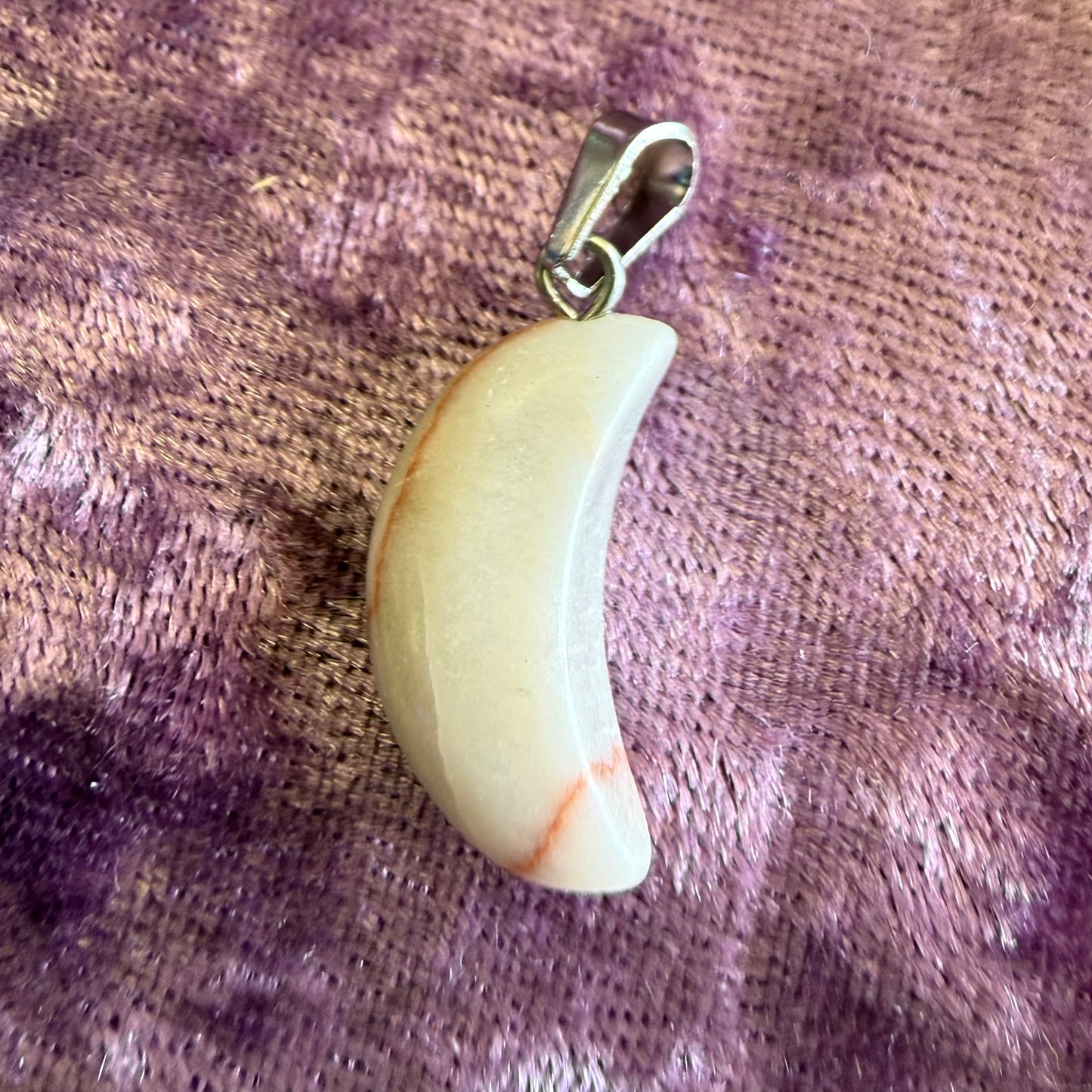 Crescent Crystal Charm