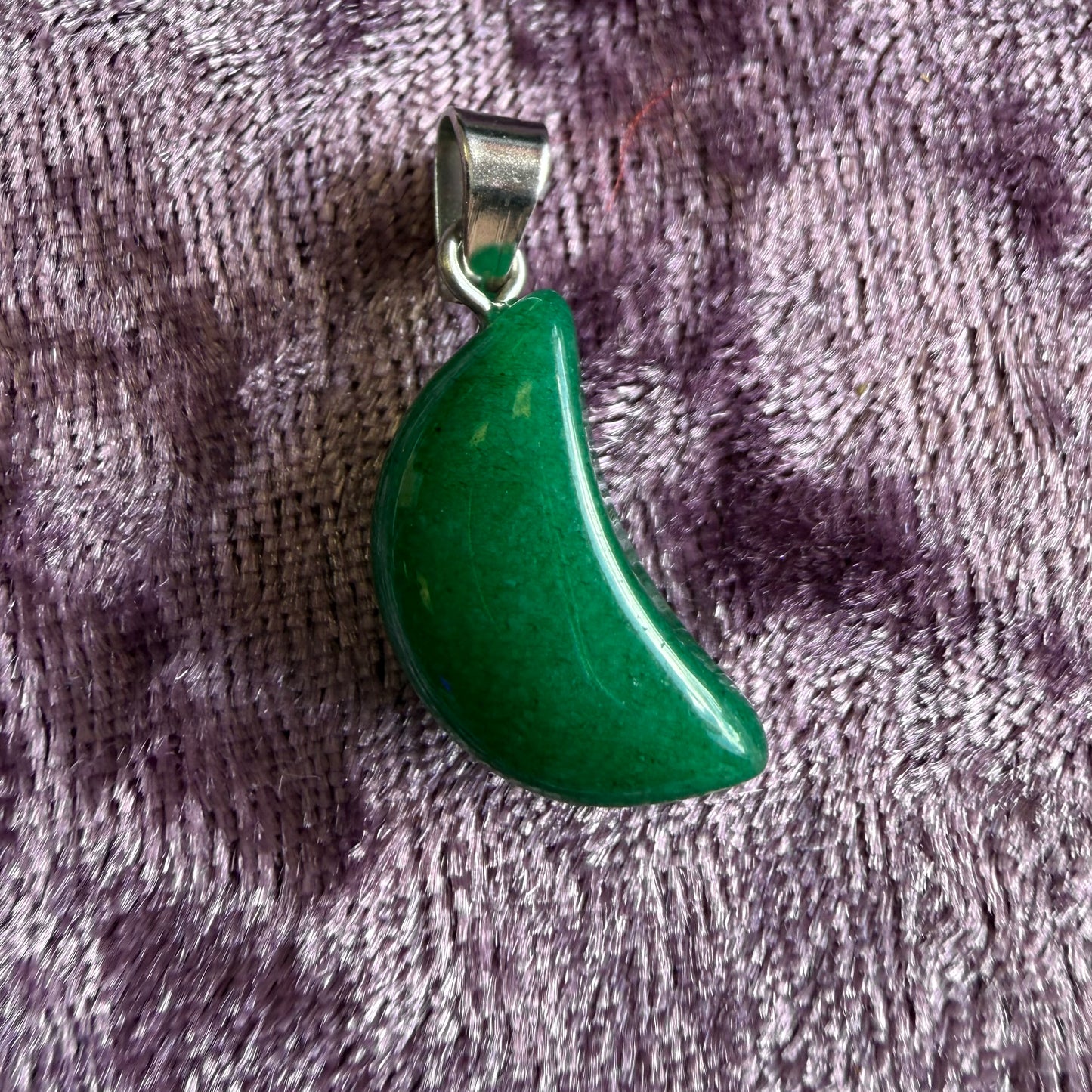 Crescent Crystal Charm