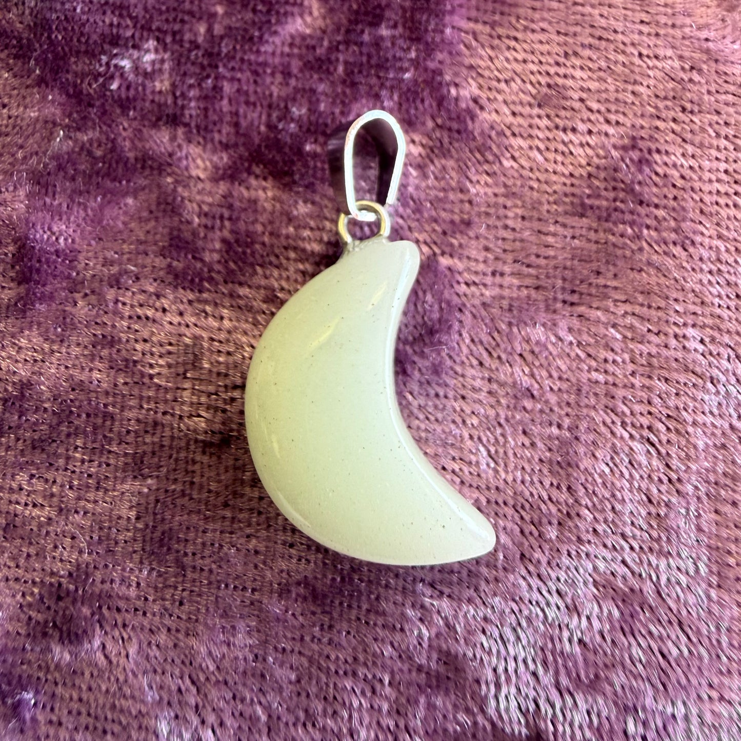 Crescent Crystal Charm