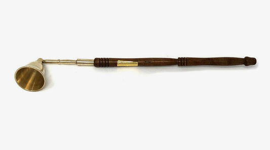 Wood and Brass Candle Snuffer