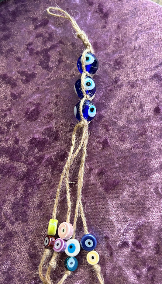 Evil Eye Beaded Tassel Talisman