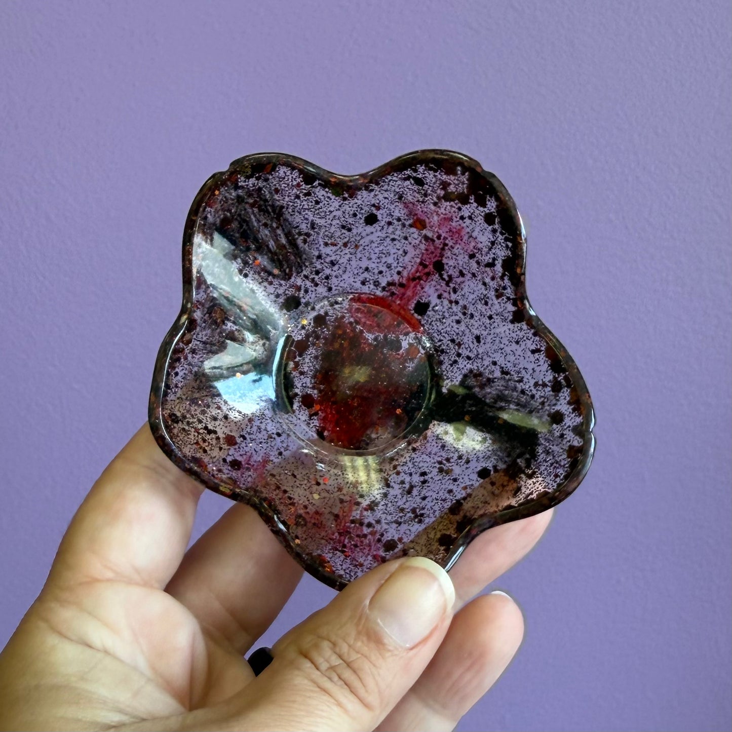 Resin Flower Dish
