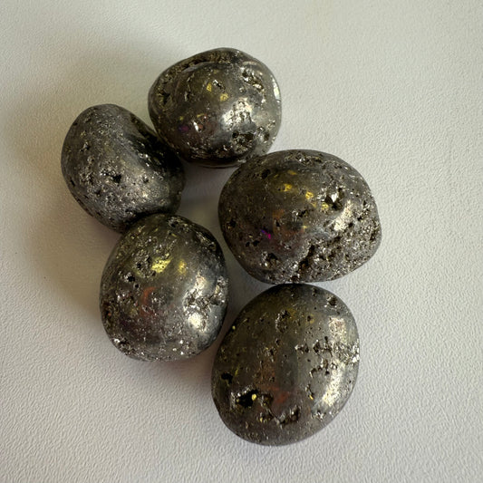 Tumbled Pyrite