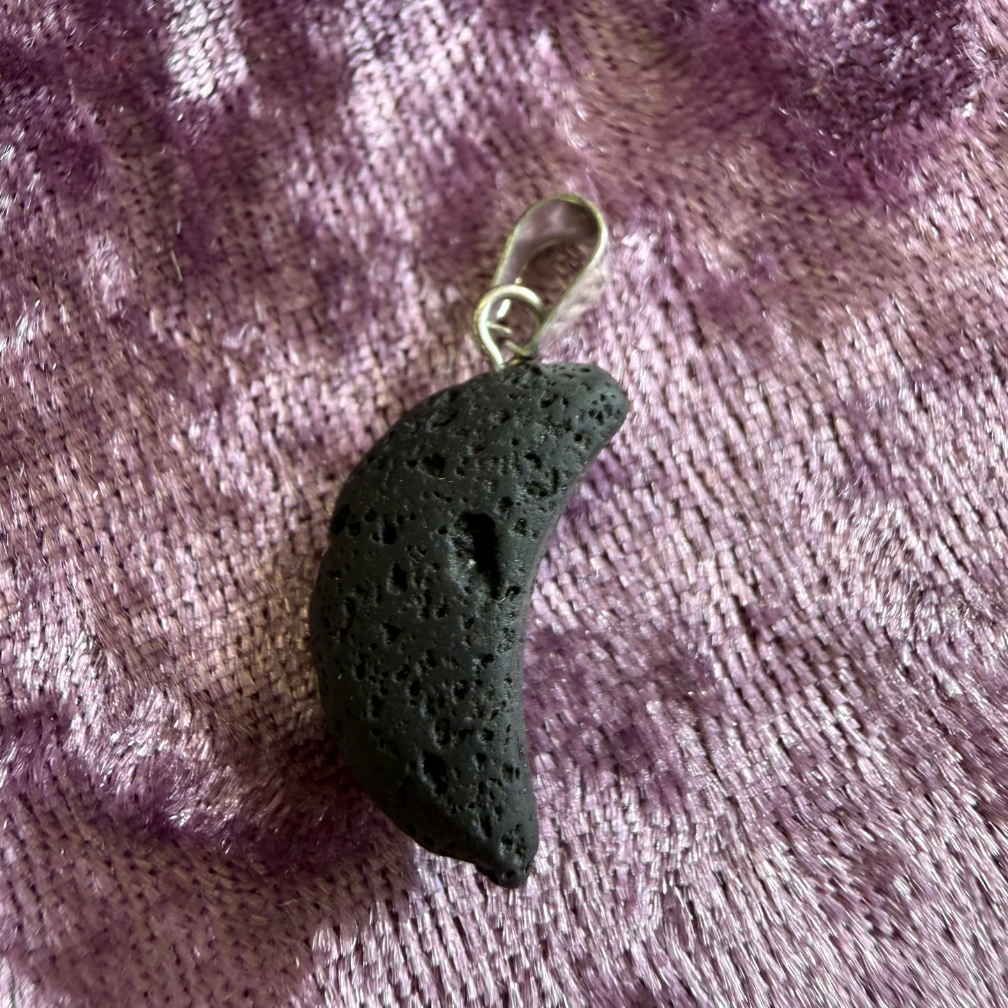 Crescent Crystal Charm