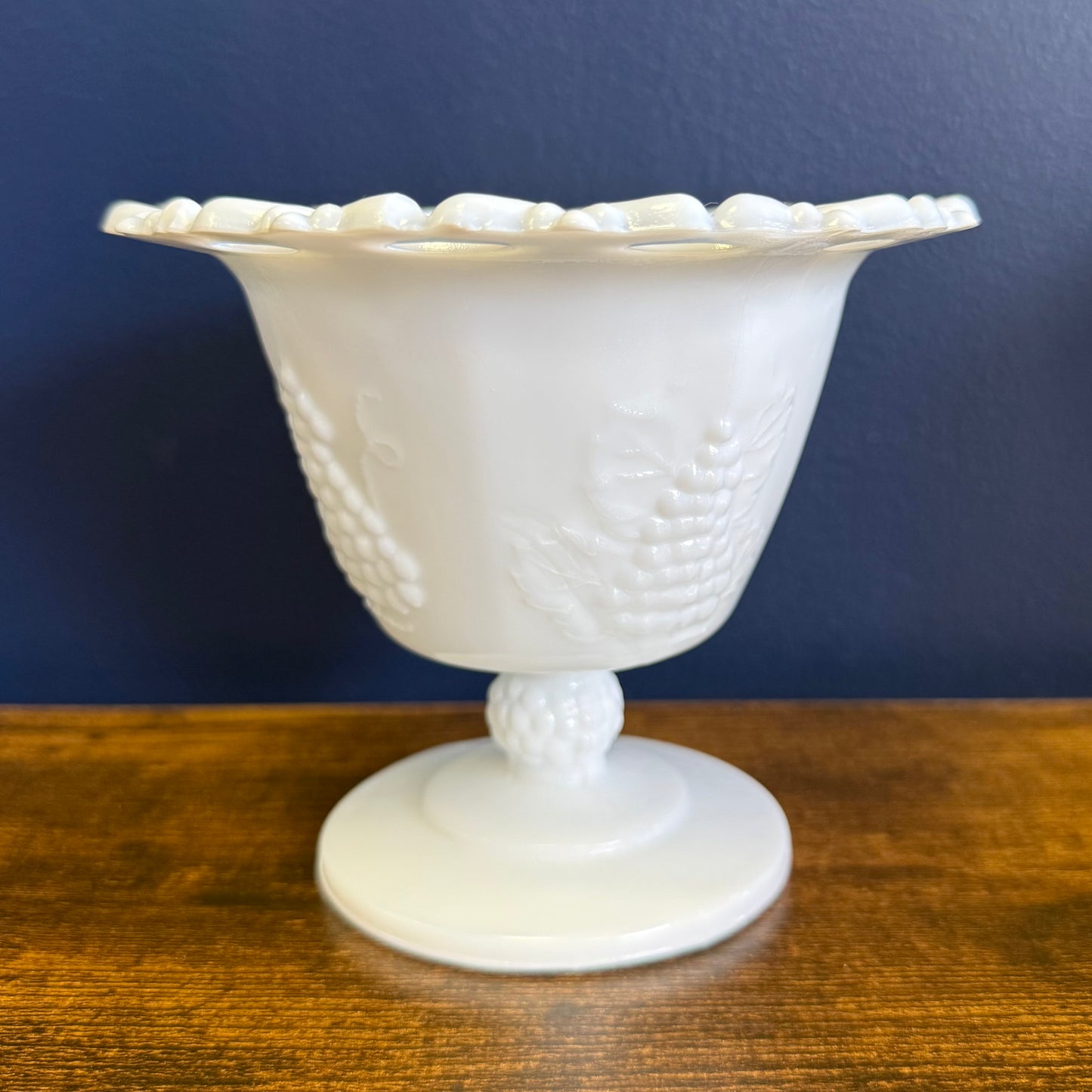 Indiana Milk Glass Compote Dish
