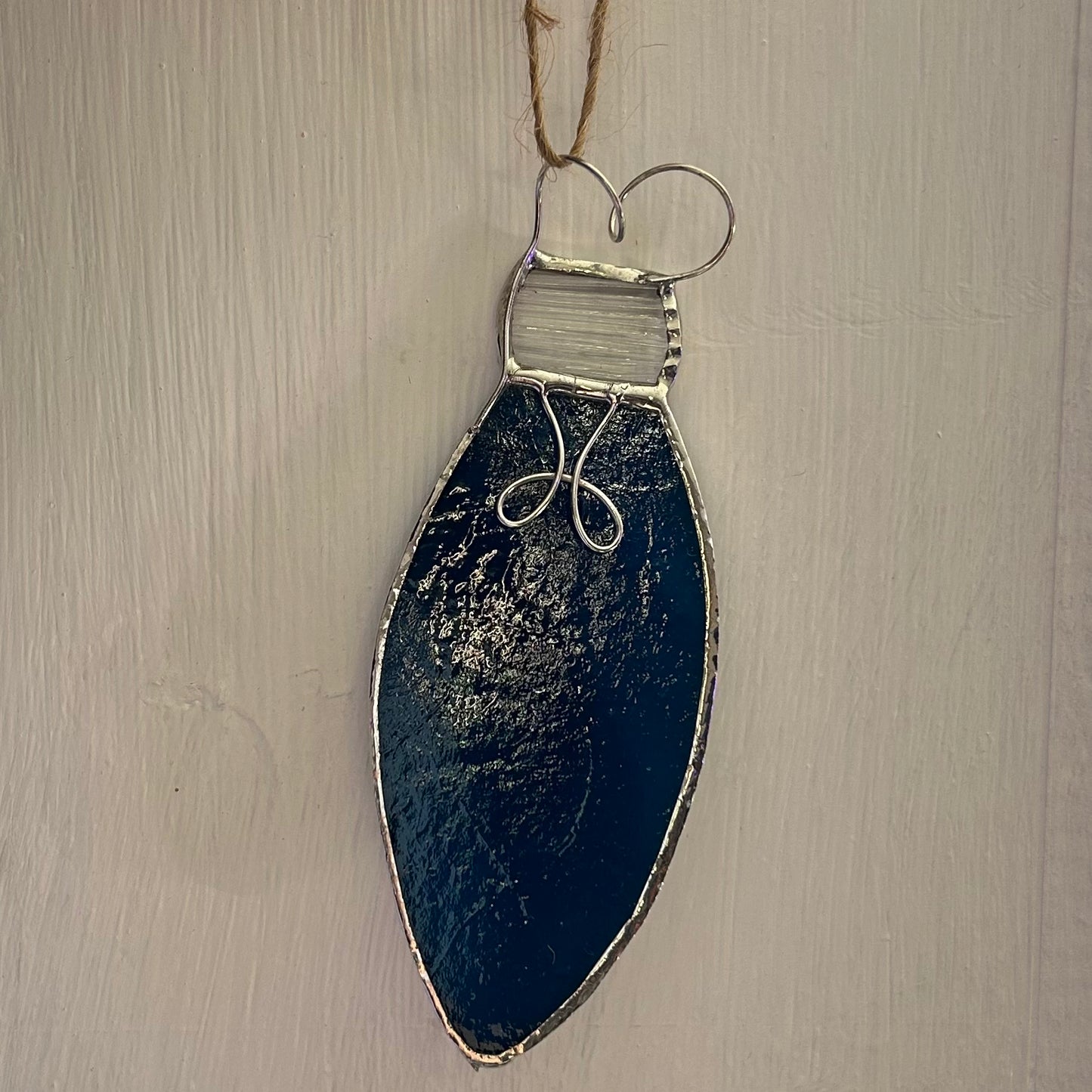 Stained Glass Christmas Bulb Ornament