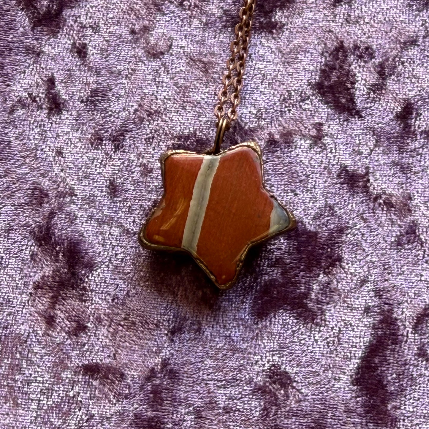 Crystal and Copper Celestial Necklace