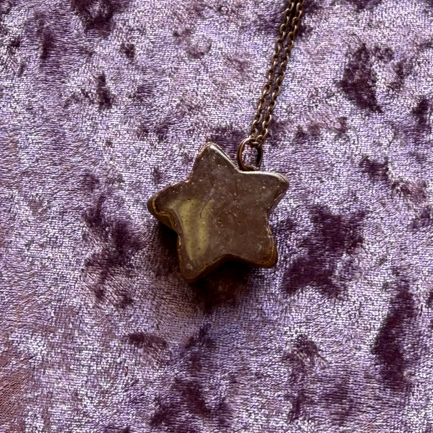 Crystal and Copper Celestial Necklace