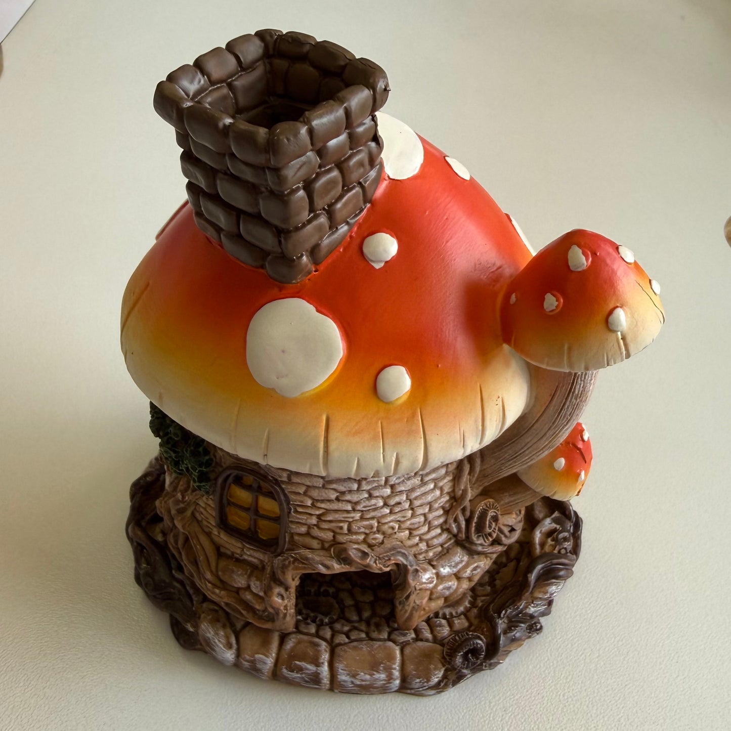 Mushroom House Incense Burner