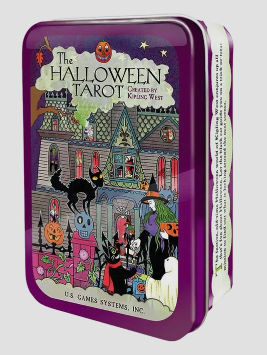 Halloween Tarot Deck in a Tin