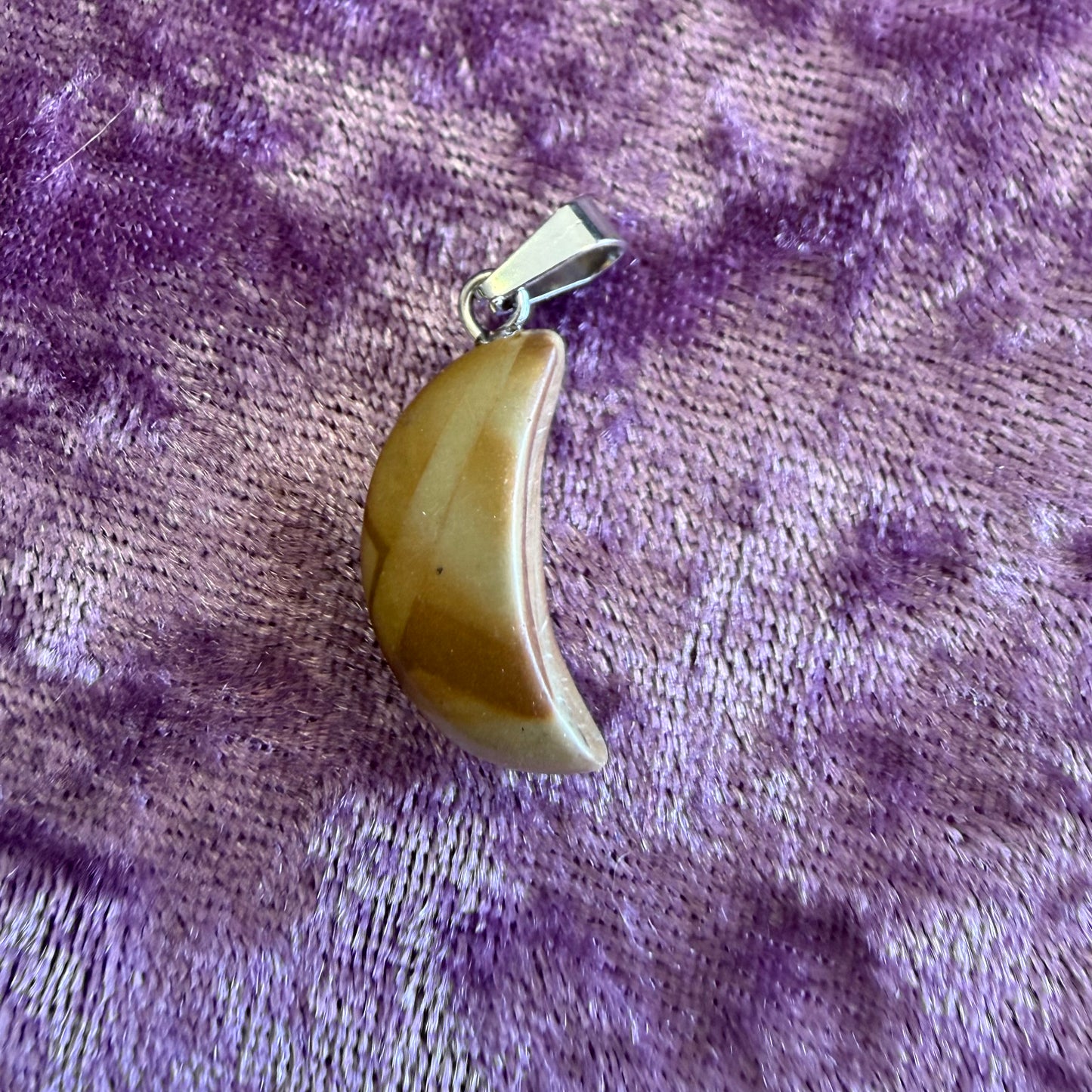 Crescent Crystal Charm