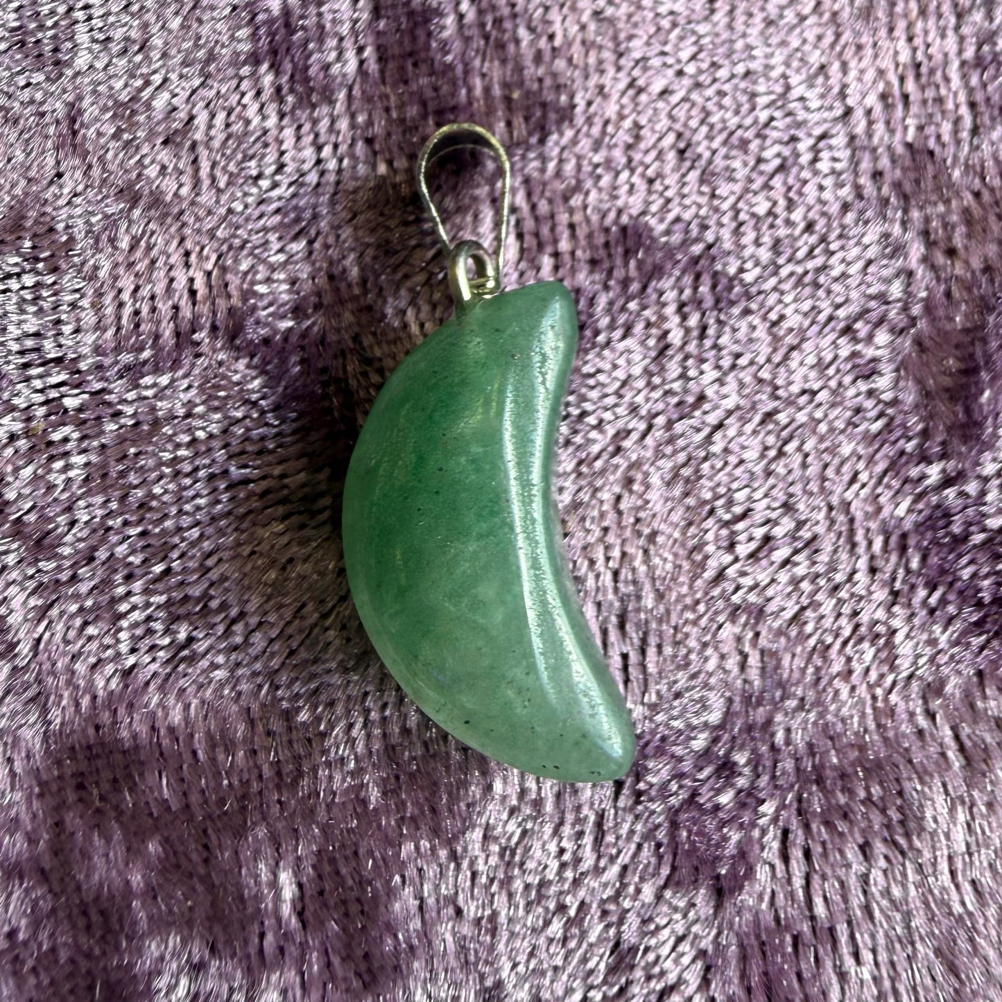 Crescent Crystal Charm